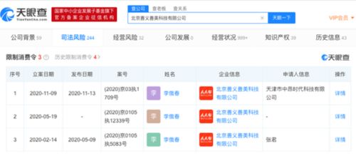 人人车关联公司被限制消费 累计执行标的超1530万